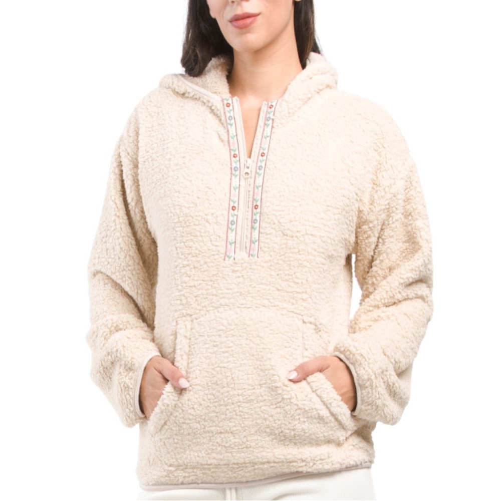 PJ Salvage Tan Oversized Hoodie